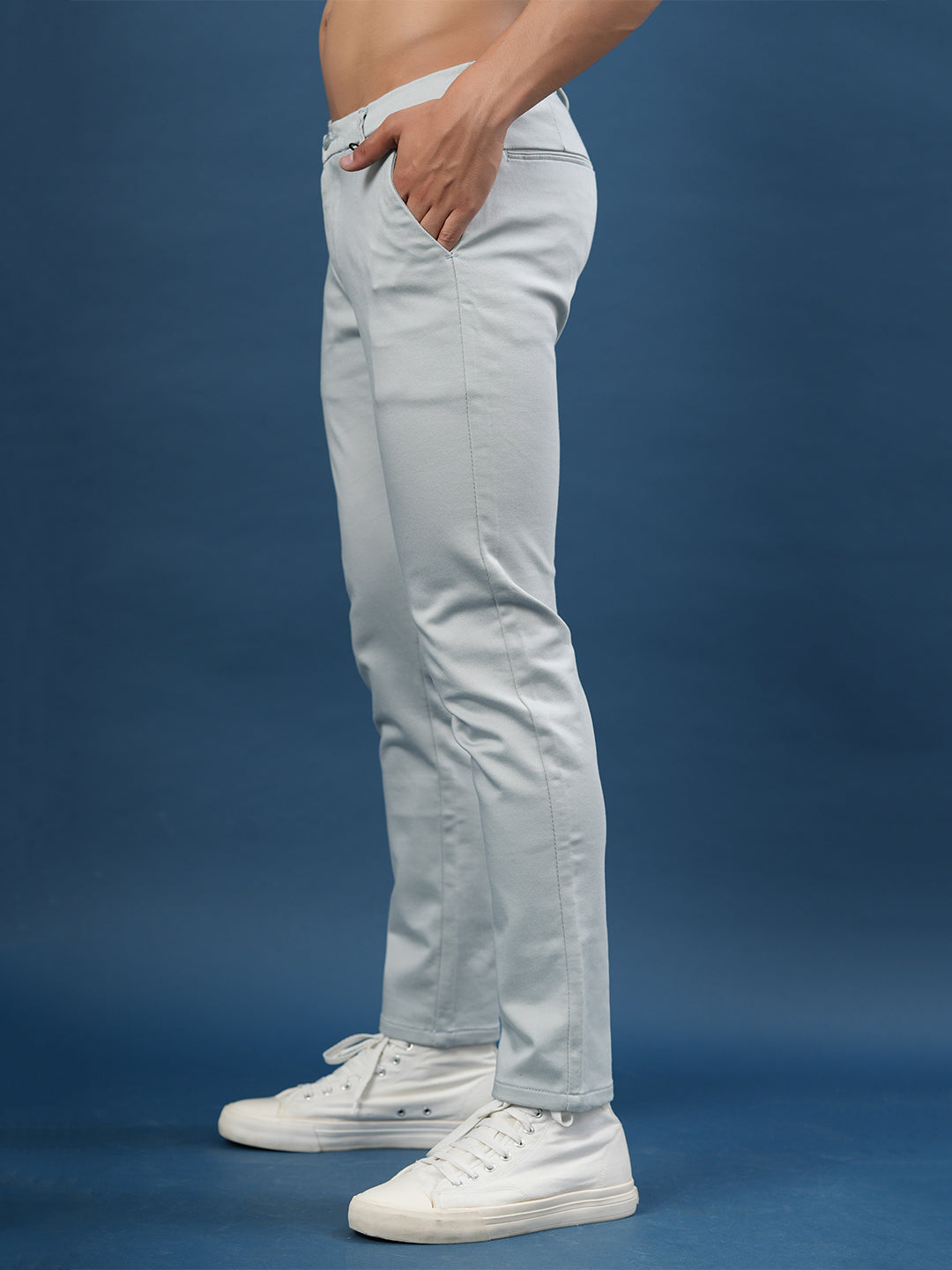 Buy Mens Cotton Casual Wear Slim Fit Pants|Cottonworld